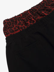 Leopard Studded Double-Waist Sweatpants