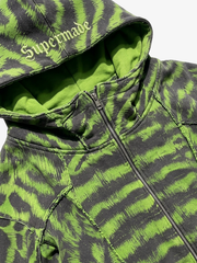 Neon Tiger Stripe Zip Hoodie & Sweatpants Set