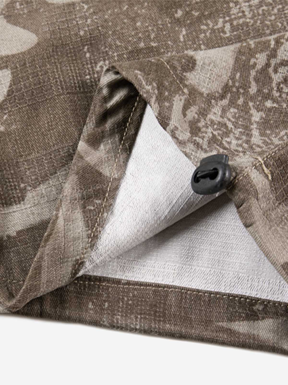 Vintage Camo Print Baggy Pants