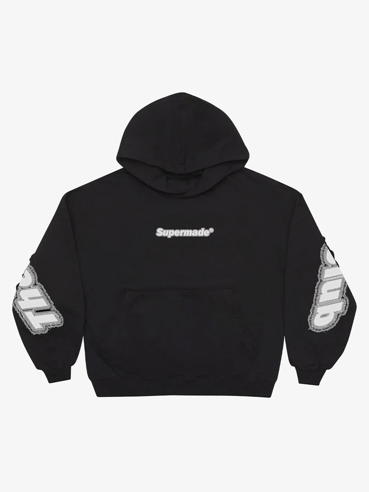 Back Appliqué Embroidered Hoodie