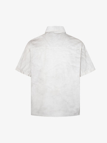 Graphic Patchwork Paint Splatter Shirt 