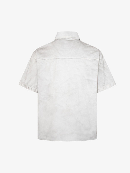 Cotton David Carson Graphic Print Short Sleeve Shirt Men's Casual Streetwear Fashion 