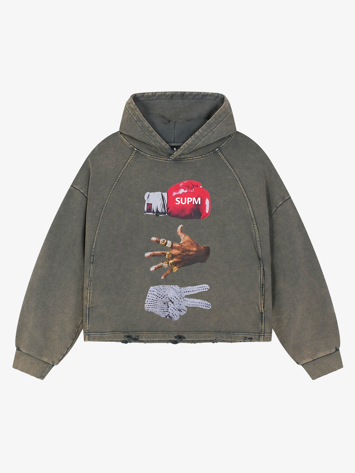 Rock-Paper-Scissors Boxing Graphic Hoodie