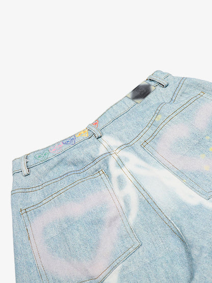 American Vintage Street-Style Graffiti Jeans