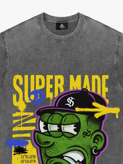 Bold Monster Design Graphic T-Shirt 