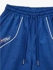 Retro Track Panel Zip-Up Jacket & Wide-Leg Track Pants Set