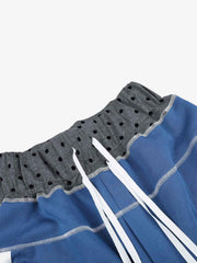 Patchwork Star Appliqué Drawstring Sweatpants