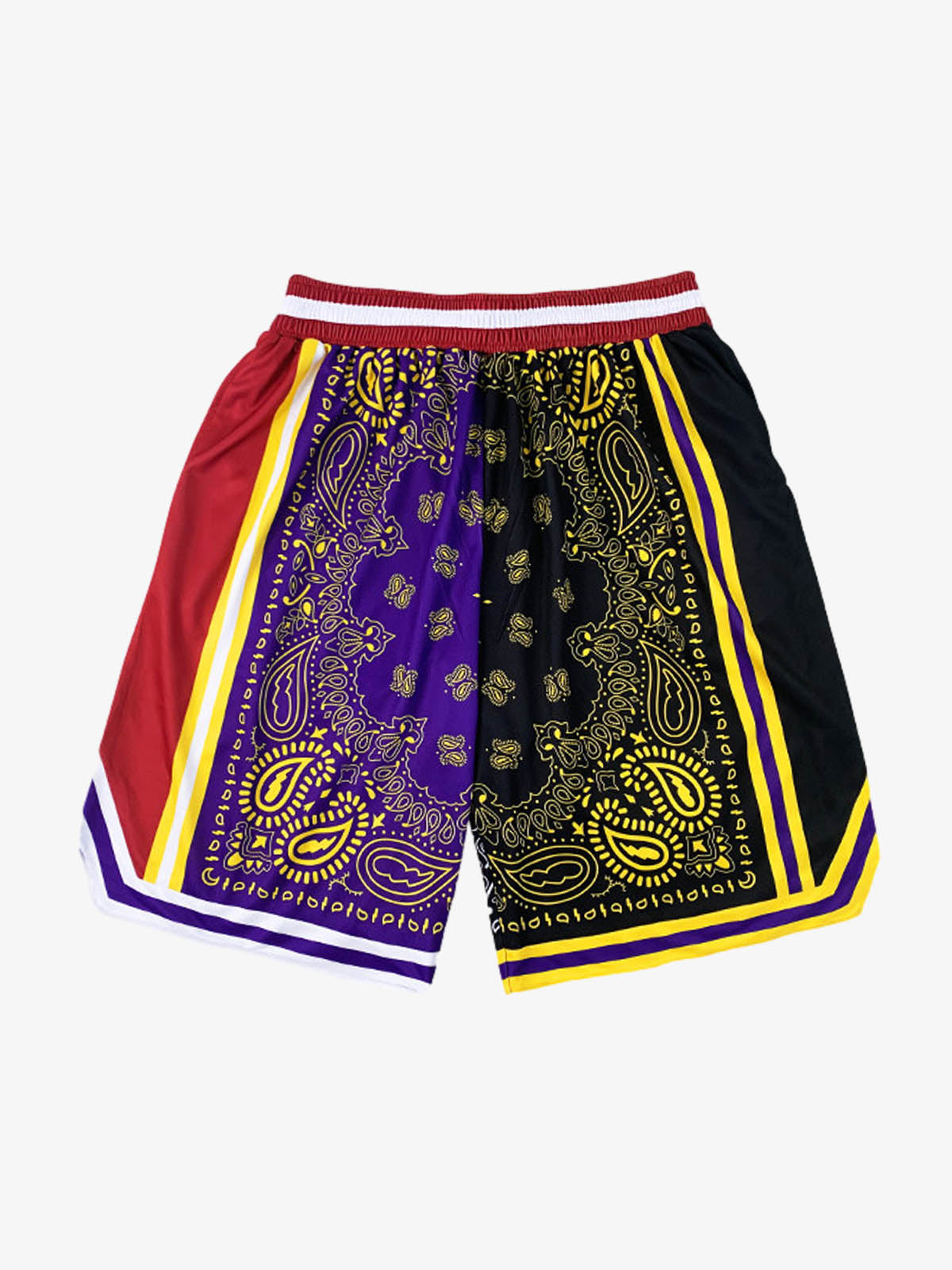 Polyester Snake Print Athletic Shorts with Bold Logo Design 