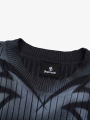 Thorn Graphic Dark Knit Top; Black / M, Black / L, Black / XL