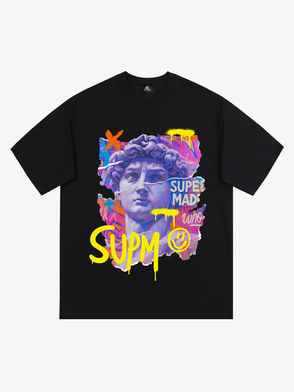 David Sculpture Vibrant Graffiti Art T-Shirt 
