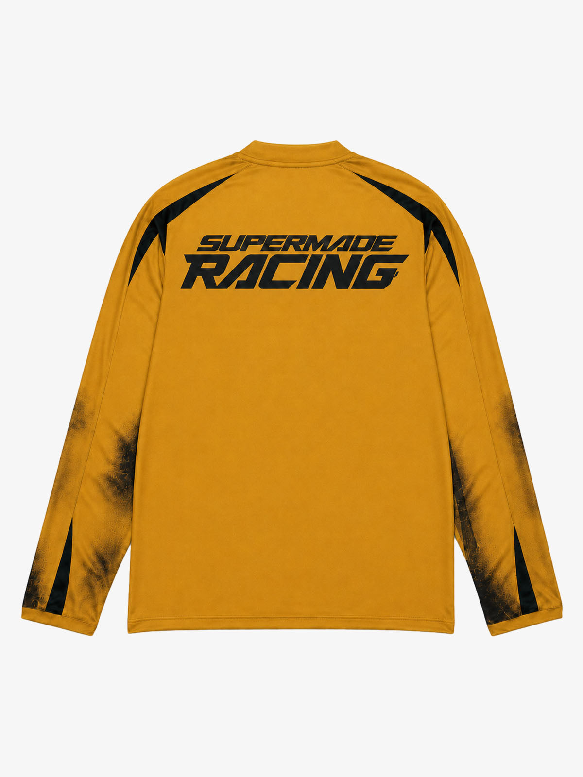Skull Graphic Layered Racing Logo Long Sleeve Tee