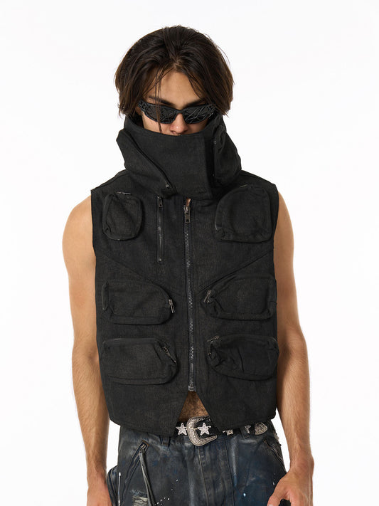 Stylish Multi-Pocket Utility Vest for Men - Perfect for Urban Explorers 