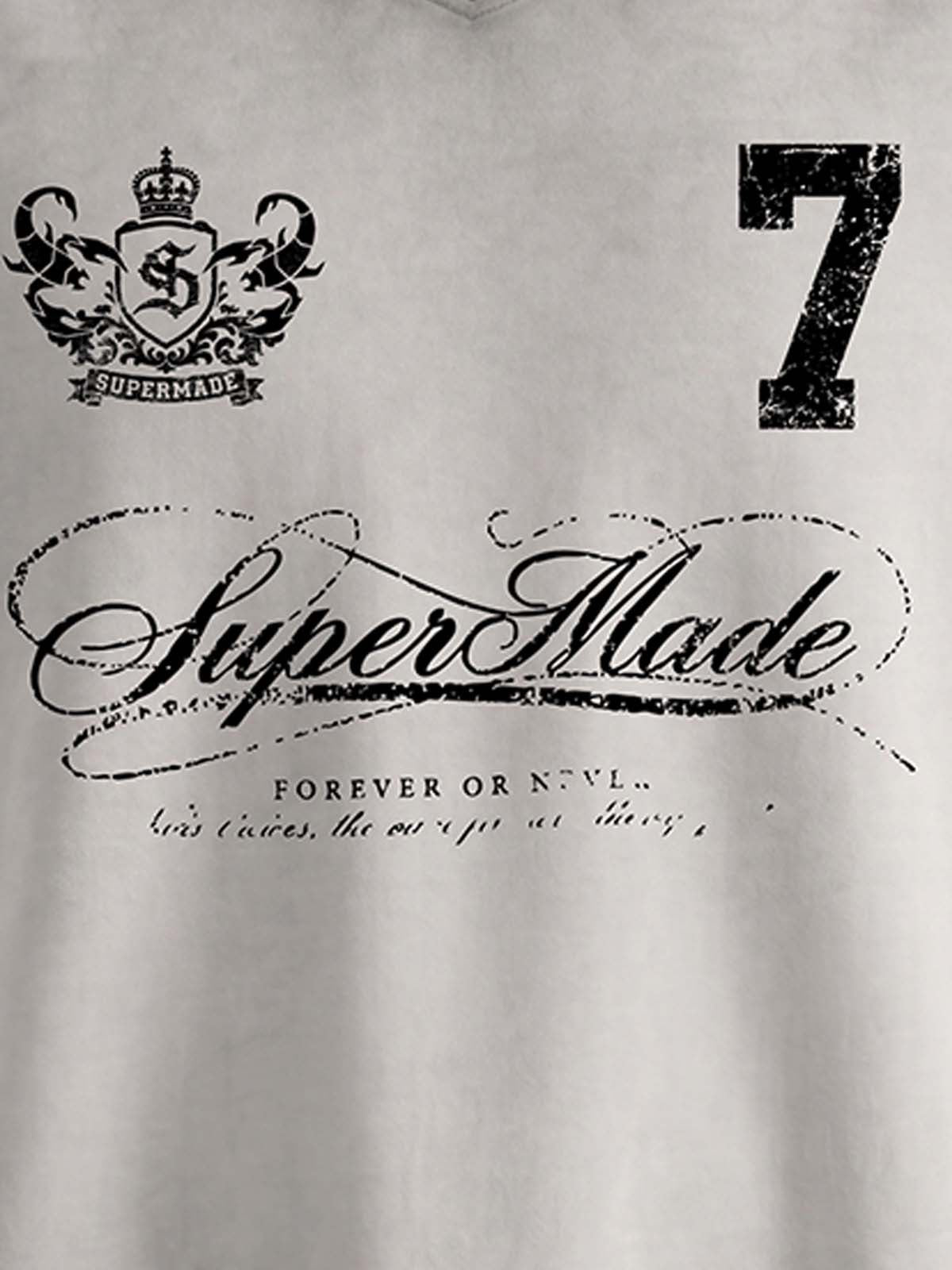 Faux Suede Panel Graphic T-Shirt