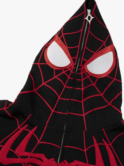 Spider Graphic Zip Hoodie