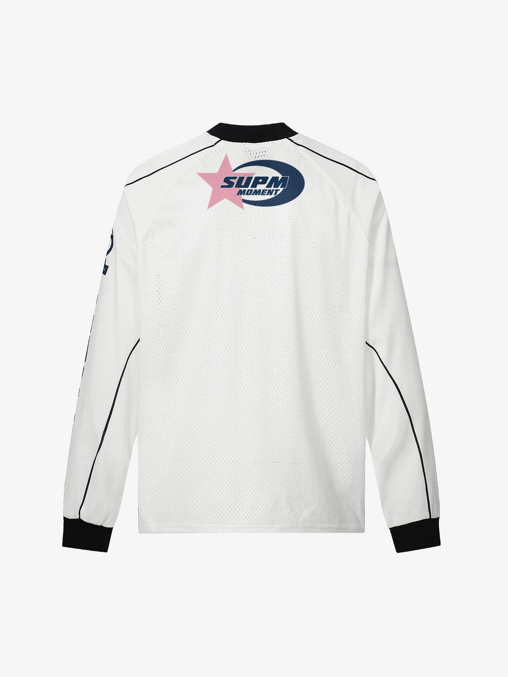 Supermade Jersey Graffiti Letter Long Sleeve T-Shirt 