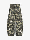 Camouflage Cargo Pants with Star Accents - Perfect for Casual and Outdoor Adventures 