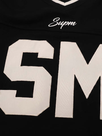 Appliqué Logo V-Neck Sweatshirt