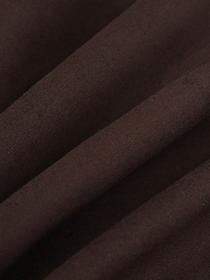 Suede Leather Men's and Women's Biker Jacket with Zipper Closure and Pockets 