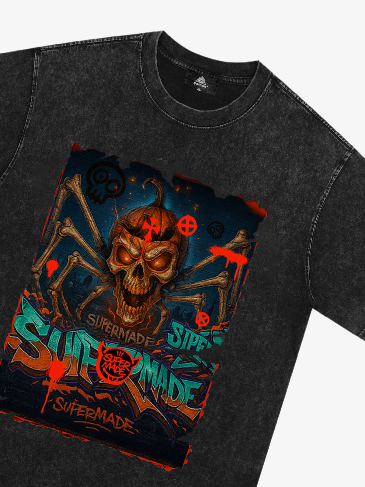 Bloody Dark Skull Spider T-shirt 