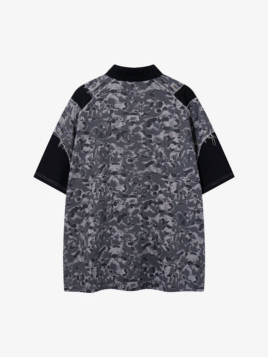 Leopard Patchwork Fur Tee