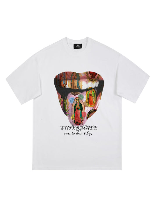 Original Saints Don't Beg Graphic T-Shirt 