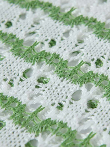 Retro Open-Knit Polo Shirt 