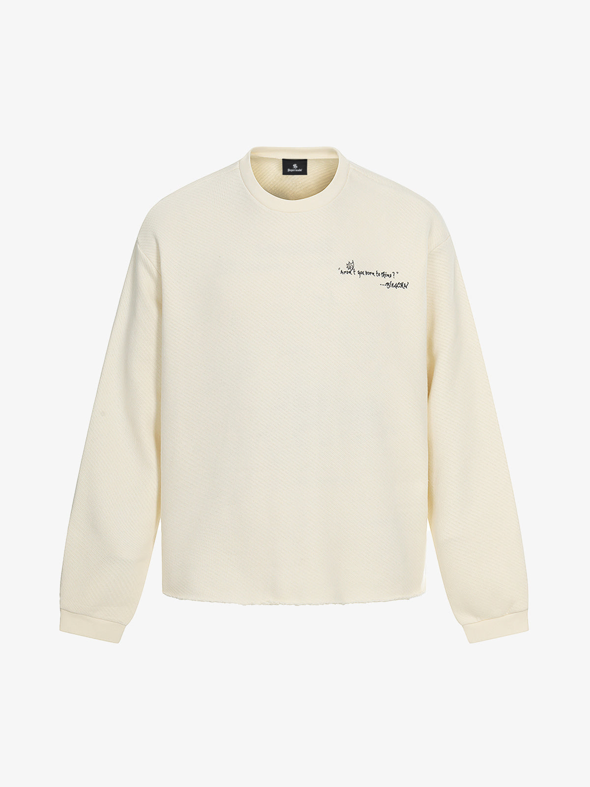 Cotton Blend Long Sleeve Star Print Crewneck Sweater for Women 