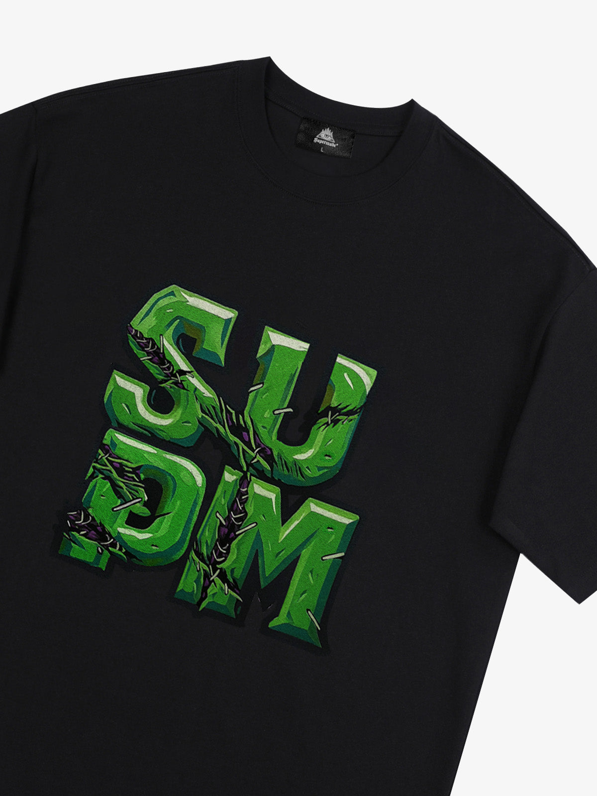 Supermade Street Green Thorn Font T-Shirt 