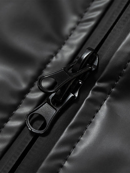 Thesupermade Shiny Functional Waterproof Hooded Jacket 