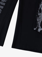 Dark Street Letter Flame Sweatpants 
