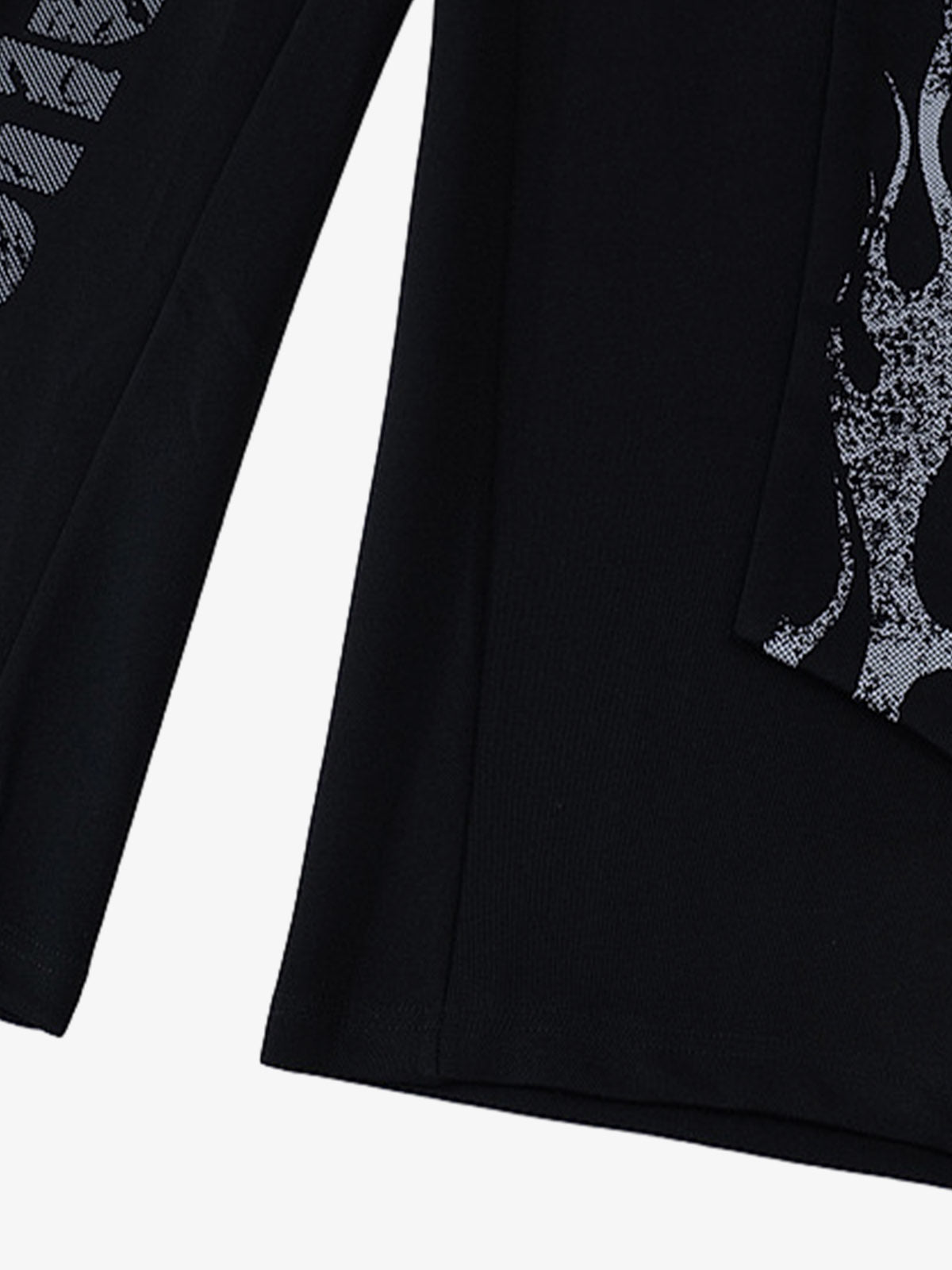 Thesupermade Dark Street Letter Flame Casual Sweatpants 