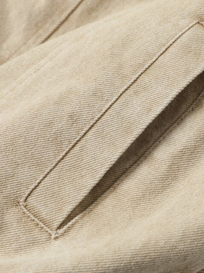 Vintage Detachable Sherpa Collar Aviator Denim Jacket 