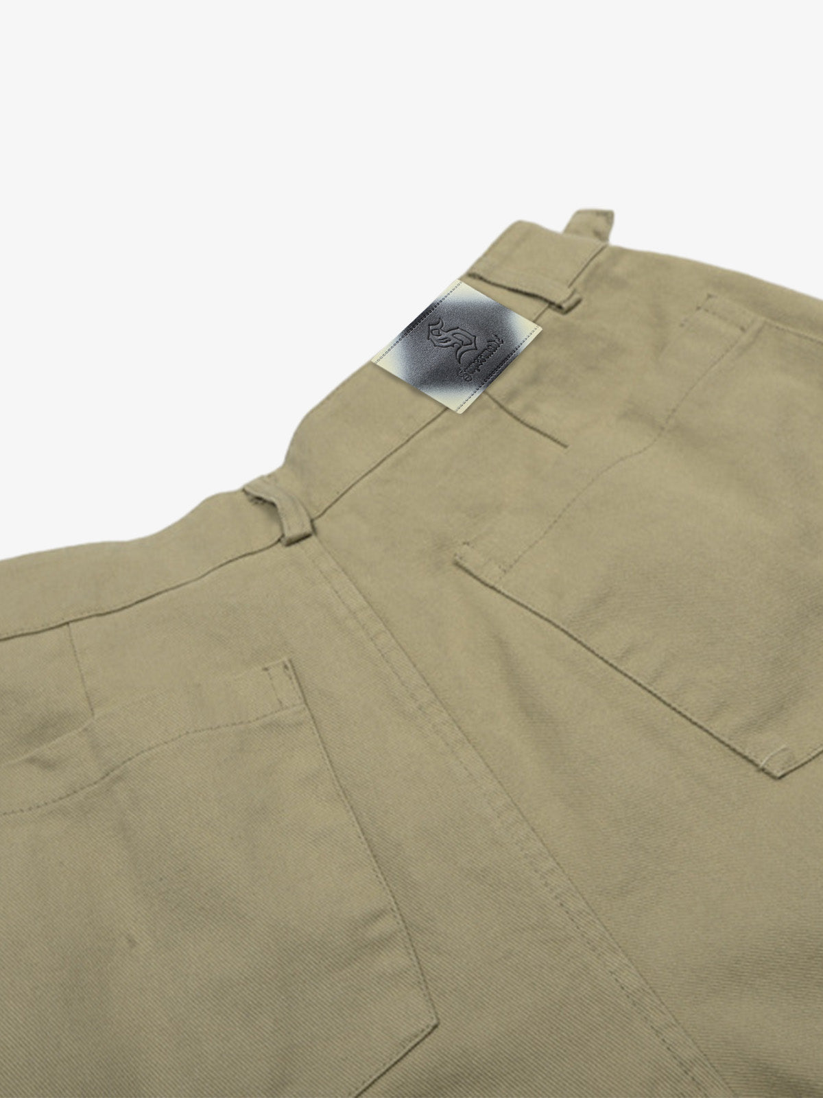 Urban Techwear Side Buckle Layered Hem Cargo Shorts 