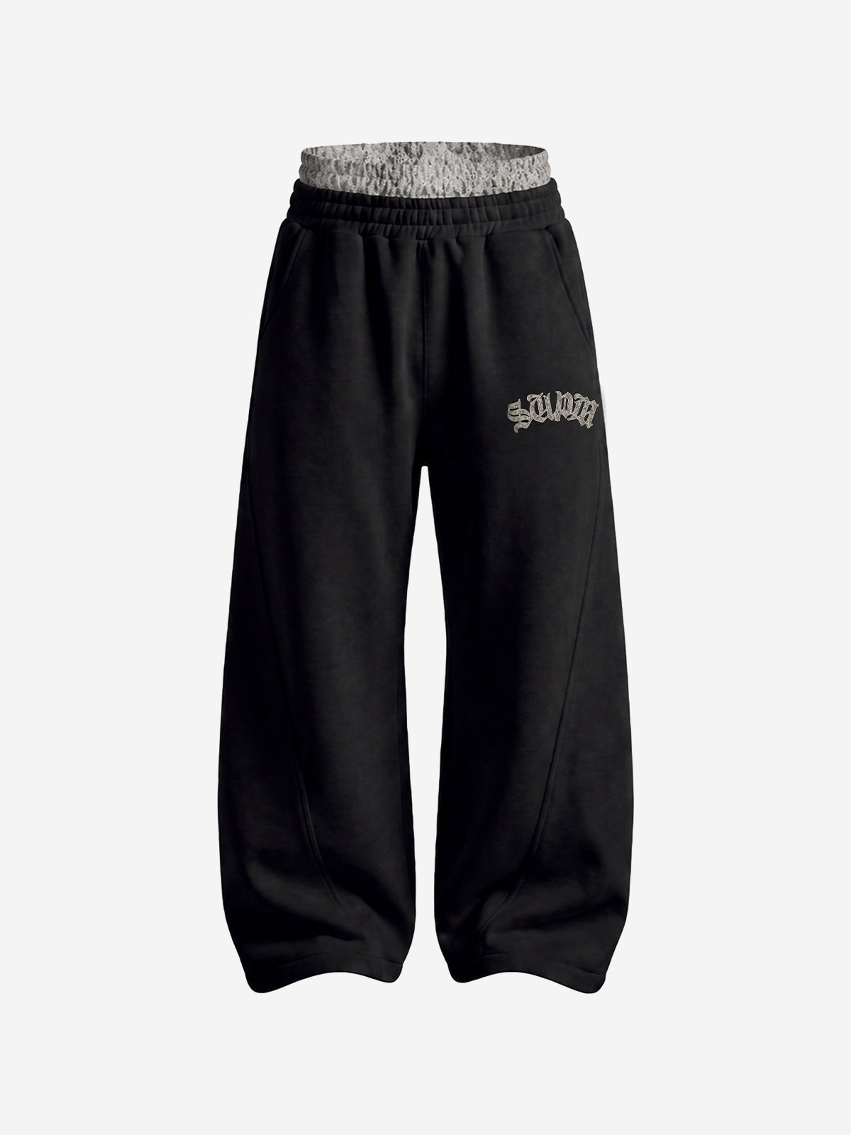 Varsity Graphic Hoodie & Wide-Leg Sweatpants Set