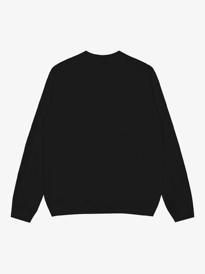 Retro Mouth Design Print Crew Neck Sweatshirt 