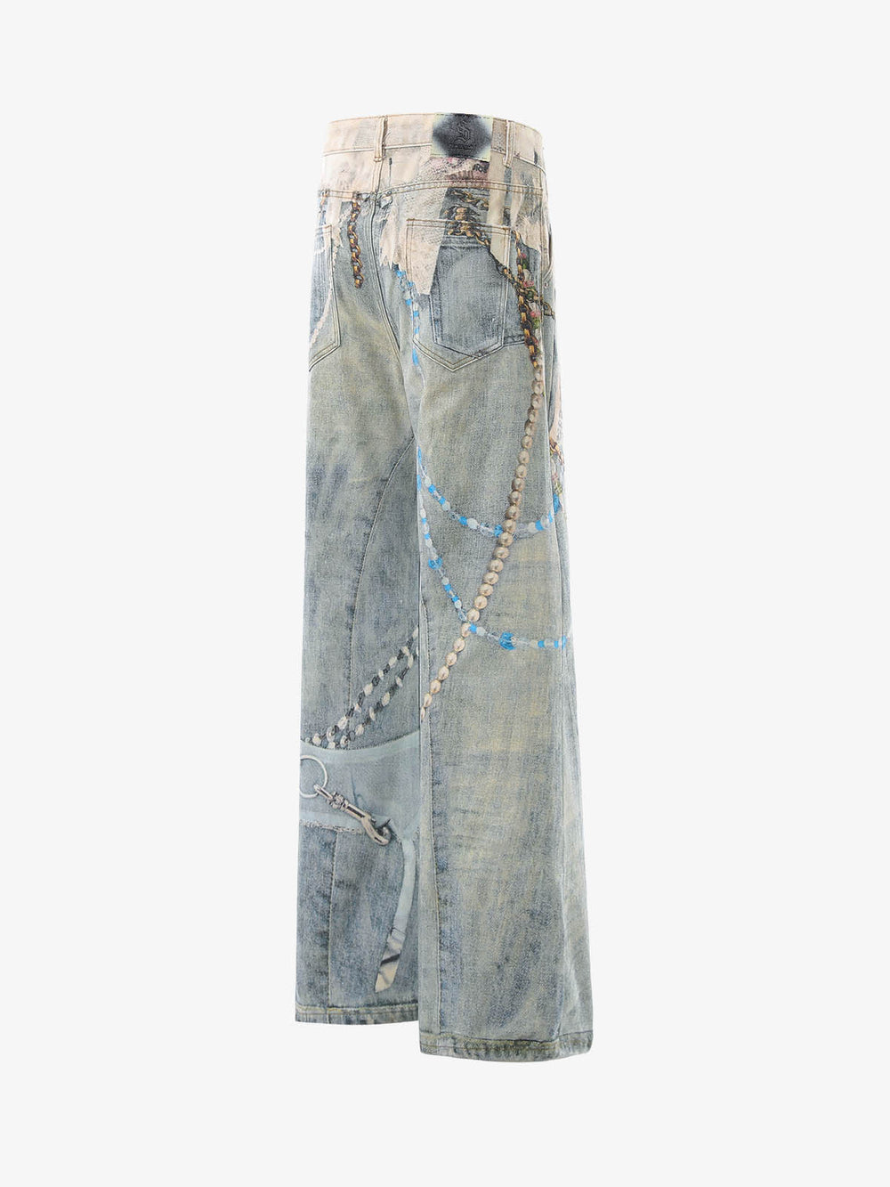 Jewelry Graphic Flared Pants 