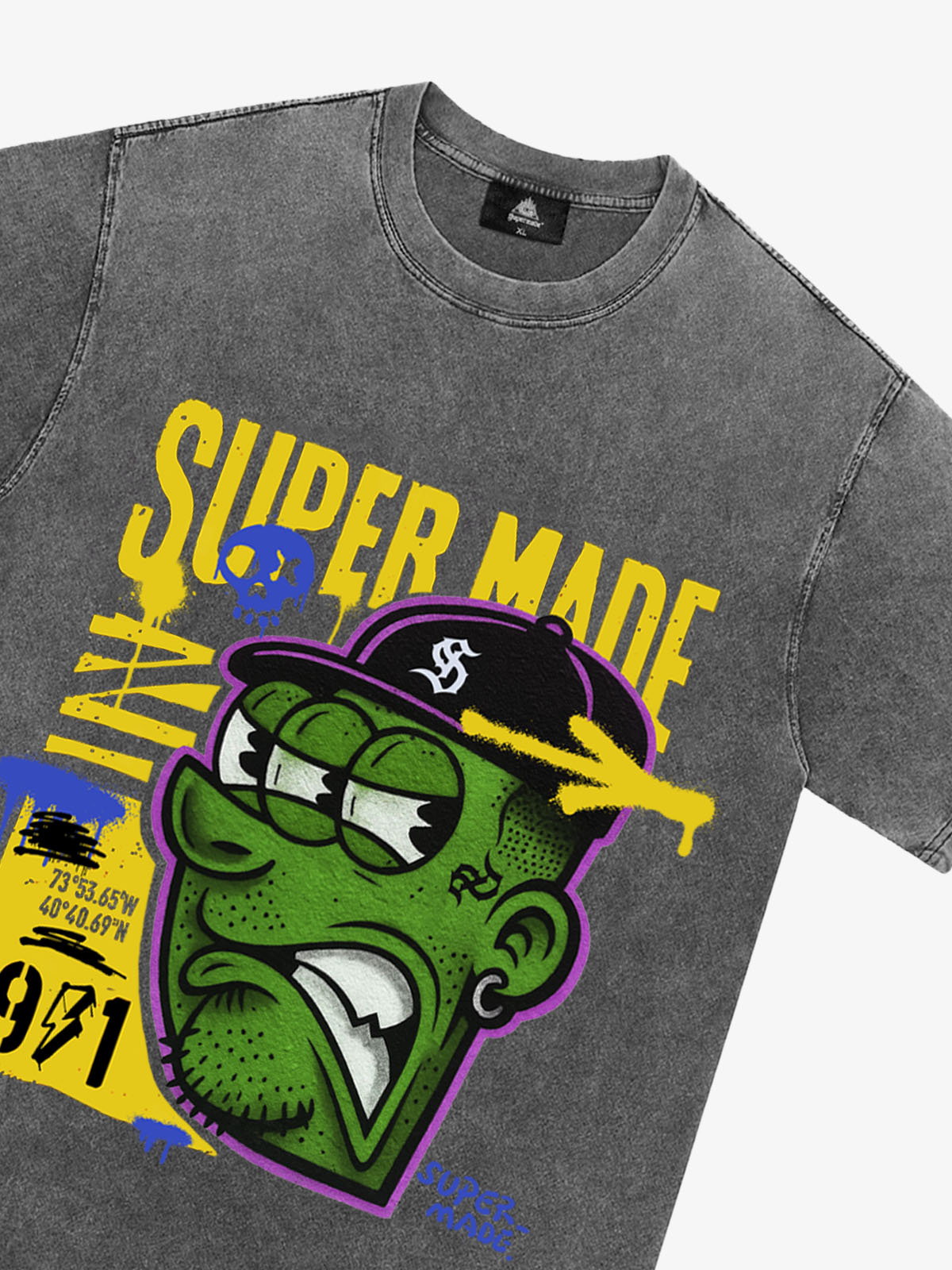 Bold Monster Design Graphic T-Shirt 