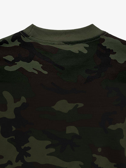 Cotton Camouflage Print T-Shirt with SuperMade Logo Design for Men and Women 