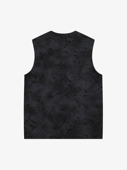 Color-Block Distressed Vest