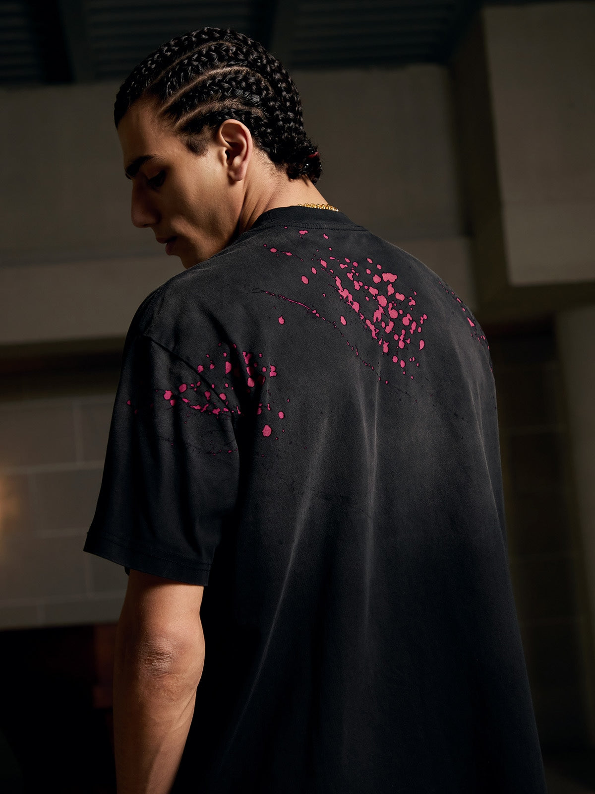 Vintage Washed Dot Spray T-Shirt