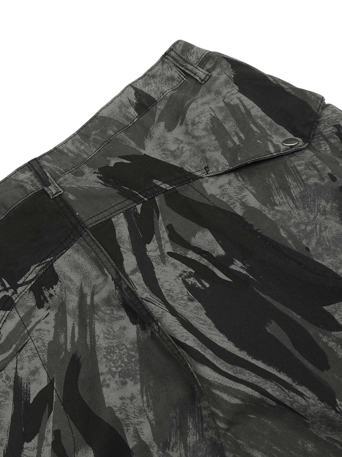 Thesupermade Multi-Pocket Camo Cargo Pants
