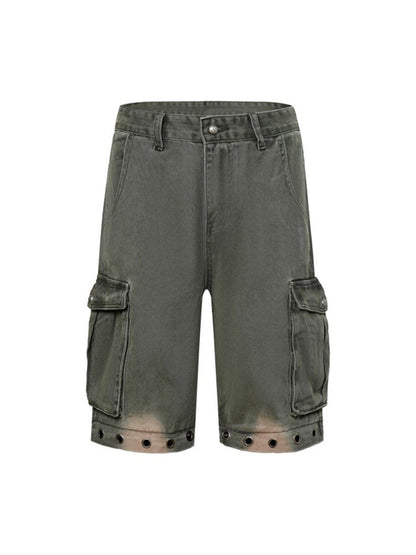 Deconstructed Detachable Split Cargo Jeans 