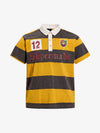 Vintage Striped Rugby Polo Shirt