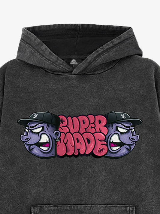Supermade Graffiti Design Hoodie 