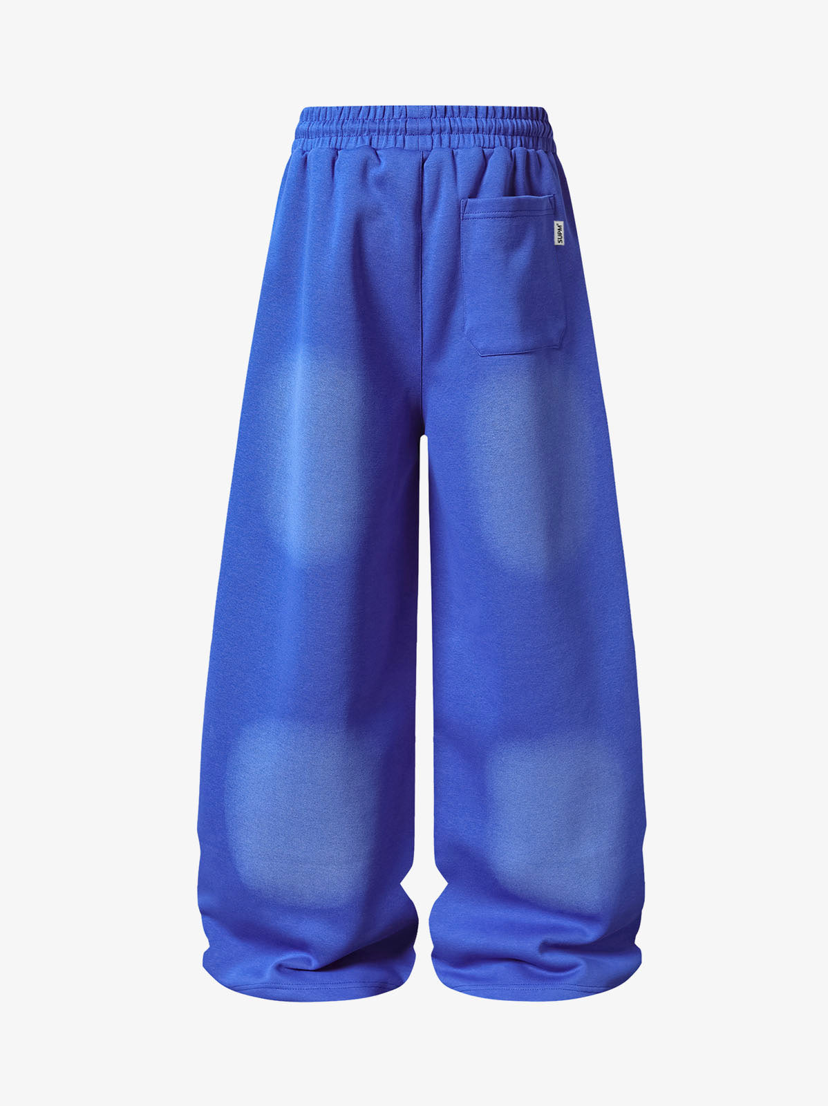 Spray Paint Star Print Distressed Sweatpants 
