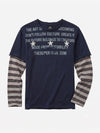 Striped Patchwork Long Sleeve Tee