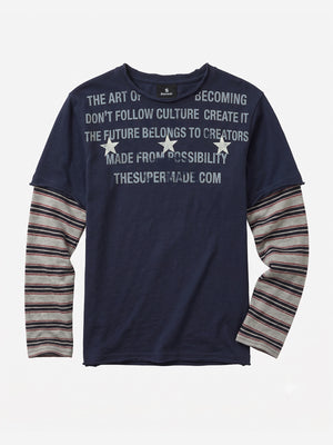 Langarmshirt mit Streifenmuster