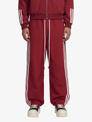 Striped Zip-Up Track Jacket and Wide-Leg Track Pants Set 