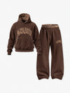 Leopard Patchwork Hoodie & Trousers Set