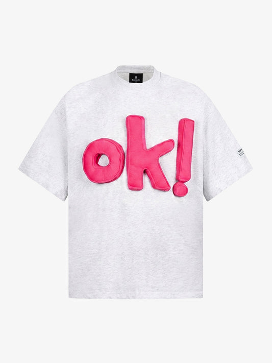 Fun "OK!" Graphic T-Shirt 